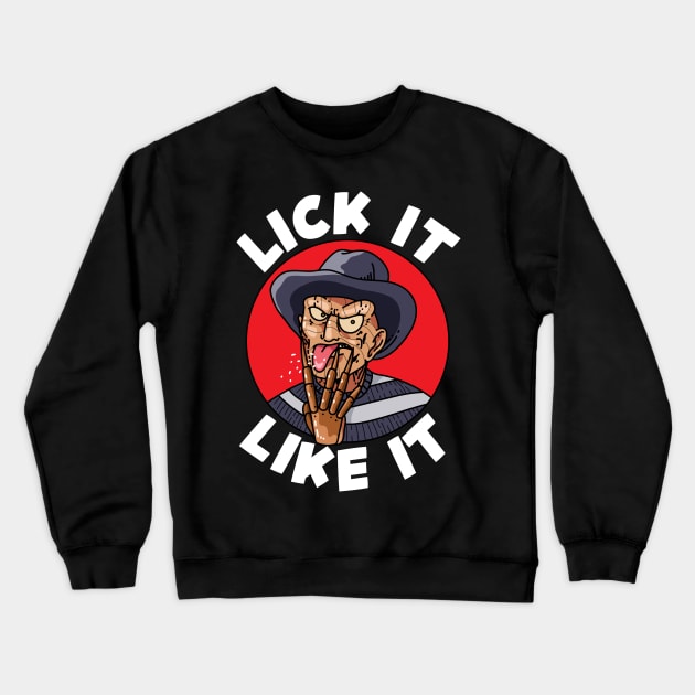 Lick it Like it - Friday the 13th Crewneck Sweatshirt by santelmoclothing